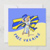Free Ukraine 招待状 (正面)