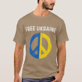 Free Ukraine I Stand With Ukraine Support Ukraine  Tシャツ (正面)