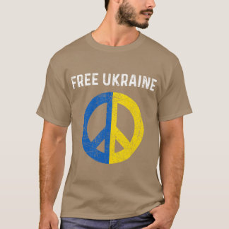 Free Ukraine I Stand With Ukraine Support Ukraine  Tシャツ