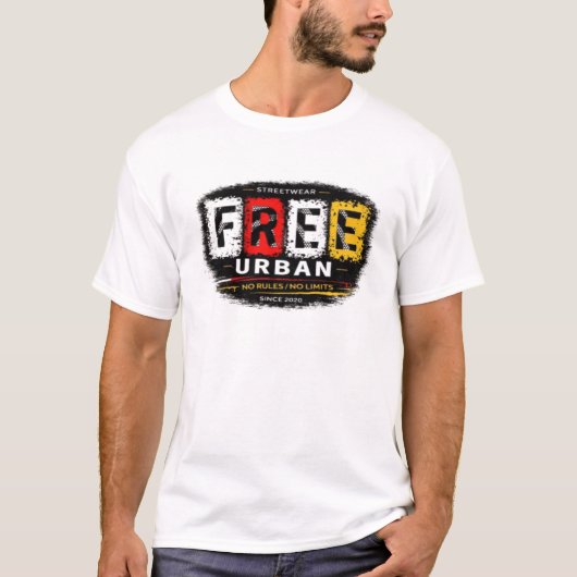 Free Urban Streetwear T-Shirt Tシャツ (正面)