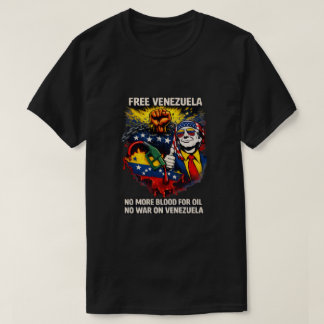 Free Venezuela – Anti-War Protest T-Shirt  Tシャツ