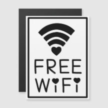 「FREE WIFI」（黒）