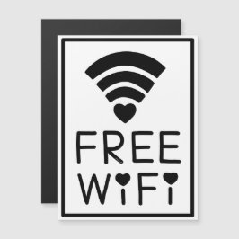 「FREE WIFI」（黒） マグネット招待状