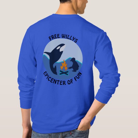 Free Willy Blue Whale got nothing on Orca LS Tシャツ (裏面)