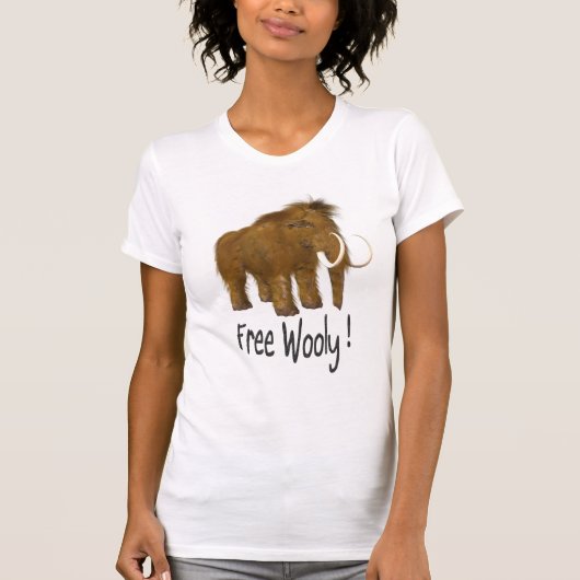 "Free Wooly"ウーリーマンモス Tシャツ (正面)