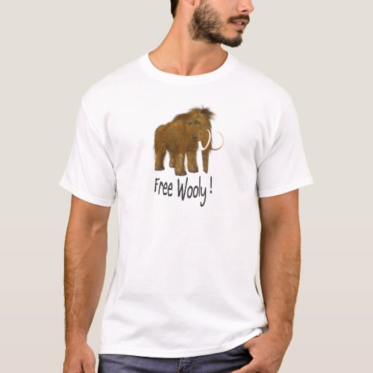 "Free Wooly"ウーリーマンモス Tシャツ (正面)