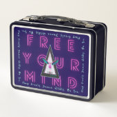 Free Your Mind Free Spirited Flamingo メタルランチボックス (裏面)