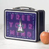 Free Your Mind Free Spirited Flamingo メタルランチボックス (インサイチュ)