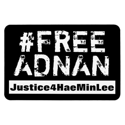 #FreeAdnanバンパーマグネット マグネット (横)