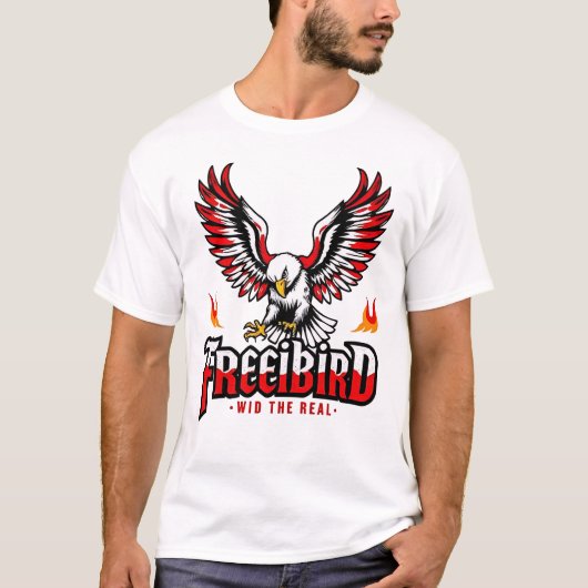 Freebird eagle fire cute tシャツ (正面)