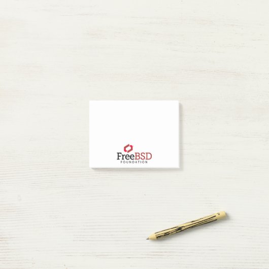 FreeBSDの基礎ロゴ ポストイット (デスク上)