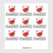 FreeBSDプロジェクトステッカー シール (シート)