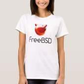 FreeBSDプロジェクト女性のTシャツ Tシャツ (正面)