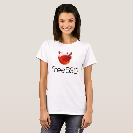 FreeBSDプロジェクト女性のTシャツ Tシャツ (正面フル)