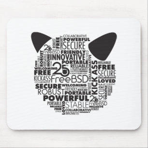 FreeBSD 25周年マウスパッドを好きな理由 マウスパッド