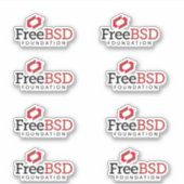 FreeBSD Foundationのステッカー シール (正面)