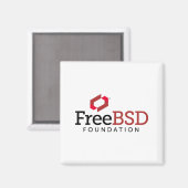 FreeBSD Foundationロゴ マグネット (正面/裏面)