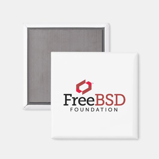 FreeBSD Foundationロゴ マグネット (正面/裏面)