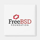 FreeBSD Foundationロゴ マグネット (正面)