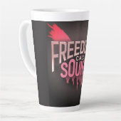 Freedomの呼び出し音 カフェラテマグ (左アングル)