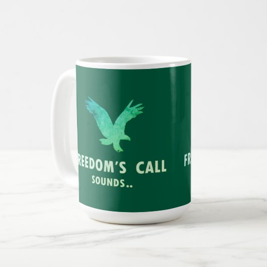Freedomの呼び出し音 コーヒーマグカップ (正面左)