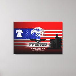 Freedomは単語Hzのキャンバス印刷よりも多い キャンバスプリント