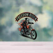 FreeDomライダーバイクもしくは自転車に乗る人 アクリルサイン (ニュートラル)
