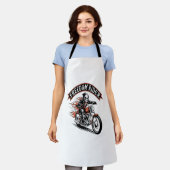 FreeDomライダーバイクもしくは自転車に乗る人 エプロン (着用した状態)