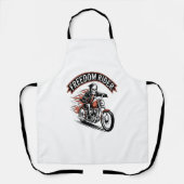 FreeDomライダーバイクもしくは自転車に乗る人 エプロン (正面)