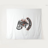 FreeDomライダーバイクもしくは自転車に乗る人 タペストリー (正面(横))