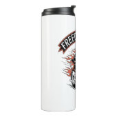 FreeDomライダーバイクもしくは自転車に乗る人 タンブラー (回転左)