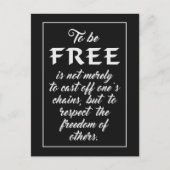 Freedom引用文はがき ポストカード (正面)