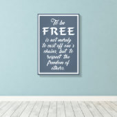 Freedom引用文キャンバス印刷 キャンバスプリント (インサイチュ (ウッドフロア))