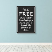 Freedom引用文キャンバス印刷 キャンバスプリント (インサイチュ (ウッドフロア))