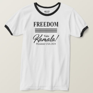 FREEDOM投票Kamala Harris大統領2024 Swea Tシャツ