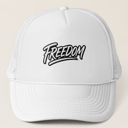 FREEDOM -はっきりしたブラシ書道やる気を起こさせる帽子 キャップ (正面)