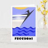Freedom (カー空白のド) カード (黄色い花)