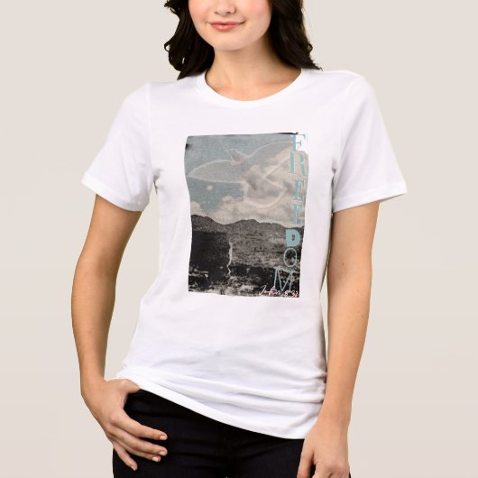 FREEDOM 聖書の言葉 イエス キリスト Tシャツ (正面)