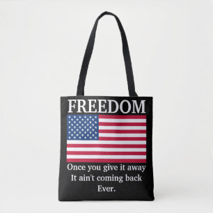 Freedom (黒)トート トートバッグ