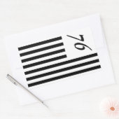 Freedom 1776 長方形シール (封筒)