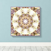 Freedom 9 Canvas Printのハートからマンダラ キャンバスプリント (インサイチュ (ウッドフロア))