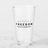 Freedom A True Patriot タンブラーグラス (裏面)