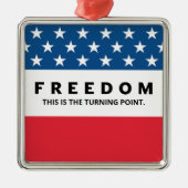Freedom A True Patriot メタルオーナメント (正面)