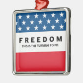 Freedom A True Patriot メタルオーナメント (左)