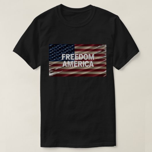 FREEDOM AMERICAメンズシャツ Tシャツ (デザイン正面)