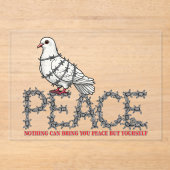 Freedom and peace アクリル招待状 (正面)