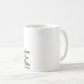 Freedom and peace コーヒーマグカップ (正面右)