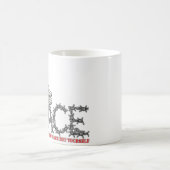 Freedom and peace コーヒーマグカップ (中央)