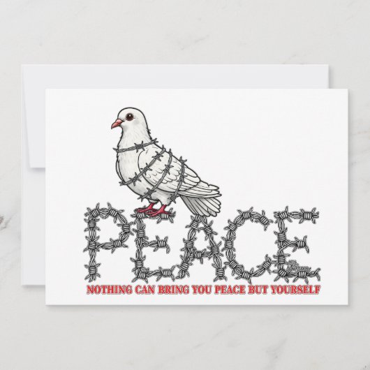 Freedom and peace 招待状 (正面)