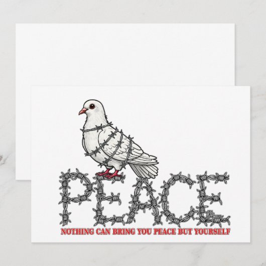 Freedom and peace 招待状 (正面/裏面)